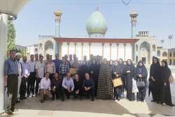 برگزاری جلسه مسئولین بیمارستان ابن سینا در حرم شاه‌چراغ(ع)