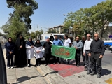 استقبال از پرسنل ایثارگر بیمارستان ابن‌سینا در بازگشت از خدمت رسانی به زائرین اربعین حسینی در کربلای معلی