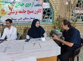 برپایی میز خدمت پزشکی کانون بسیج ابن سینا در جشن میلاد امام رضا(ع)